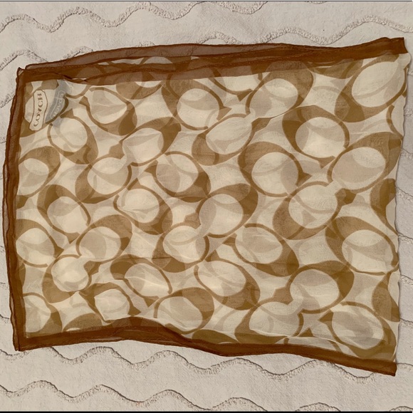 Coach Chiffon Scarf - Picture 4 of 5